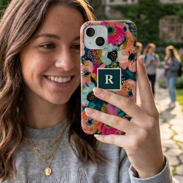 Floral Monogram Iphone Case (Creator Uploaded)