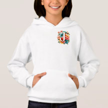 Floral Monogram J with Pastel Flowers