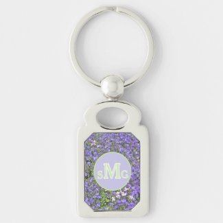 FLORAL MONOGRAM KEYRING