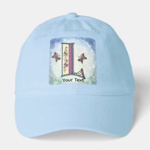 floral Monogram L Hat
