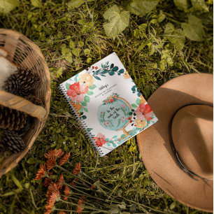 Floral Monogram Mission Trip Devotional Journal