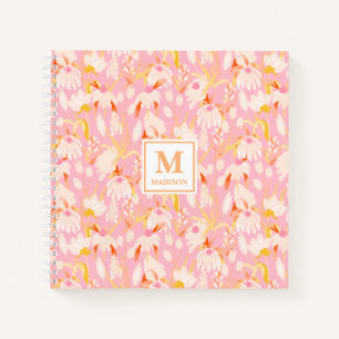 Floral Monogram Notebook Journal