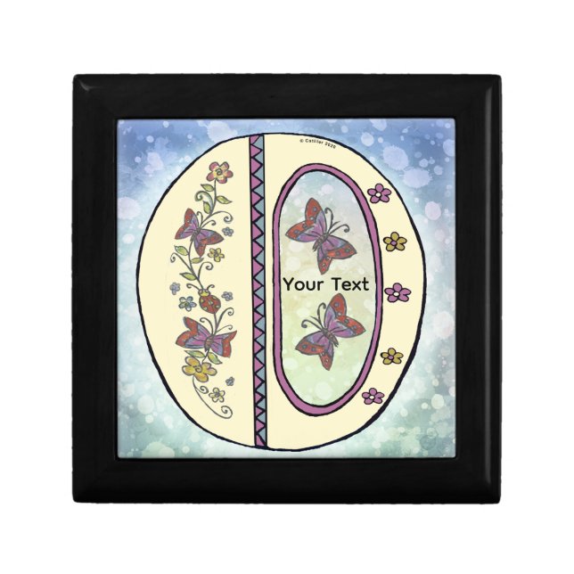 floral Monogram O  Gift Box (Front)