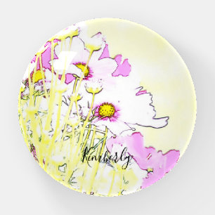 Floral Monogram Paperweight