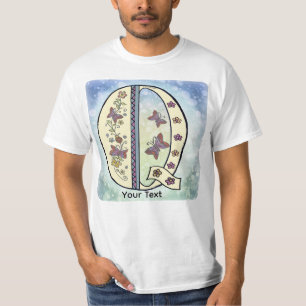 floral Monogram Q t-shirt