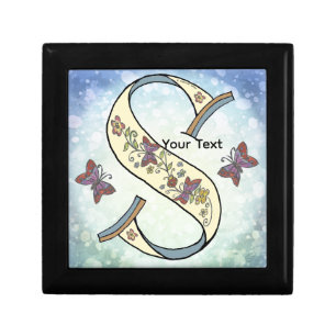 floral Monogram S Gift Box