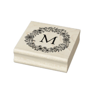 Floral Monogram Stamp