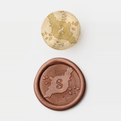 Floral Monogram Wedding Wax Seal Stamp