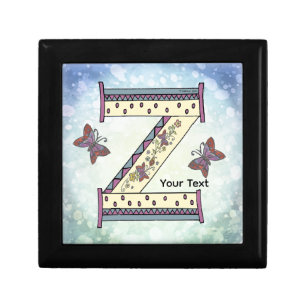 floral Monogram Z Gift Box