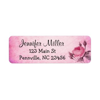 Floral Monogrammed Return Address Labels by Magical_Maddness at Zazzle