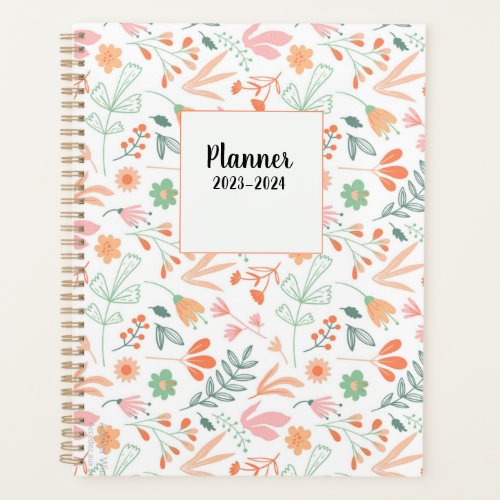 floral monthly weekly 2023_2024 Planner