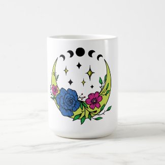 Floral Moon Phase Coffee Mug