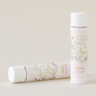 Floral Moon Pink Baby Shower Lip Balm