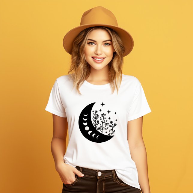 Floral Moon T-Shirt (Creator Uploaded)