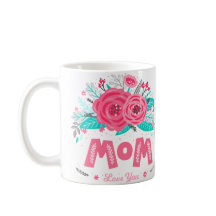 floral morning routine mug