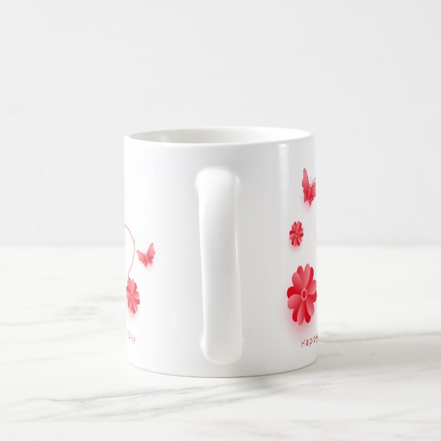  floral morning routine mug, Mother's day Coffee Mug (Handle)