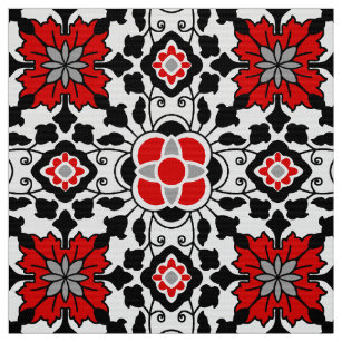 red black white gray fabric zazzle