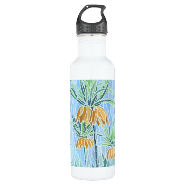 Floral Mosaic Water Bottle (Front)