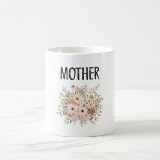 Floral 'MOTHER' Bouquet Mug