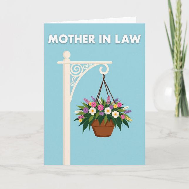 Floral Mother In Laws Day Card (Front)