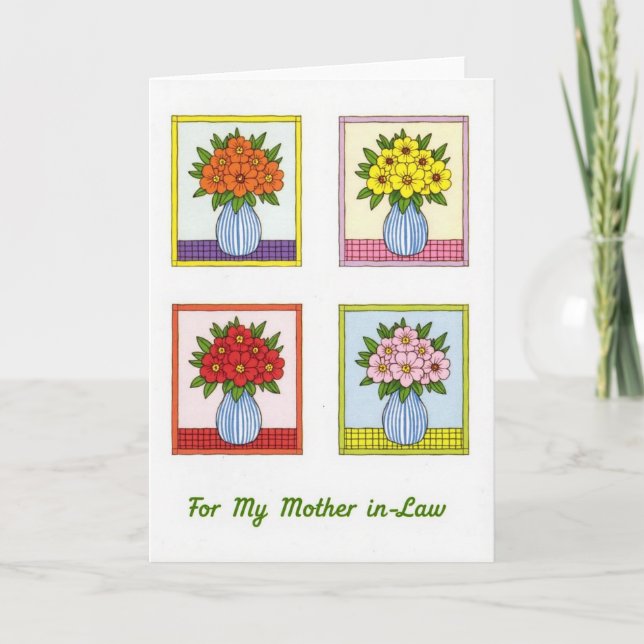 Floral Mother Inlaw Card (Front)