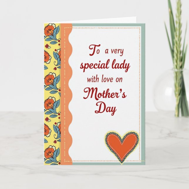 Floral Mother Love Card (Front)