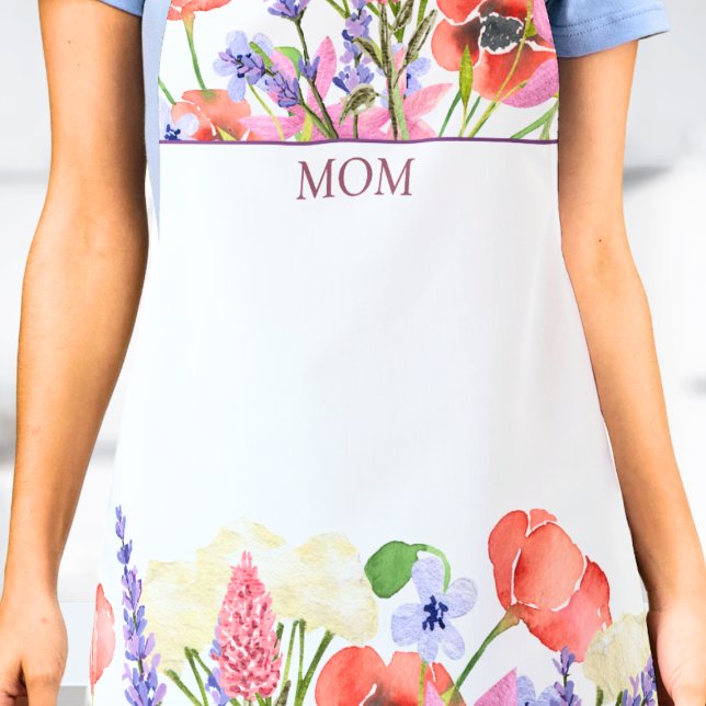 Floral Mother’s Day Gift - Modern Kitchen Apron (Creator Uploaded)