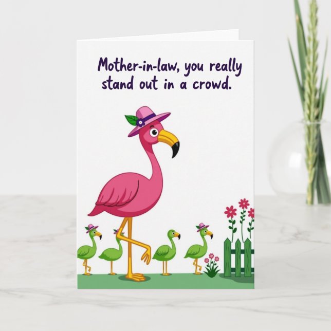 Floral Motherinlaw Day Card (Front)