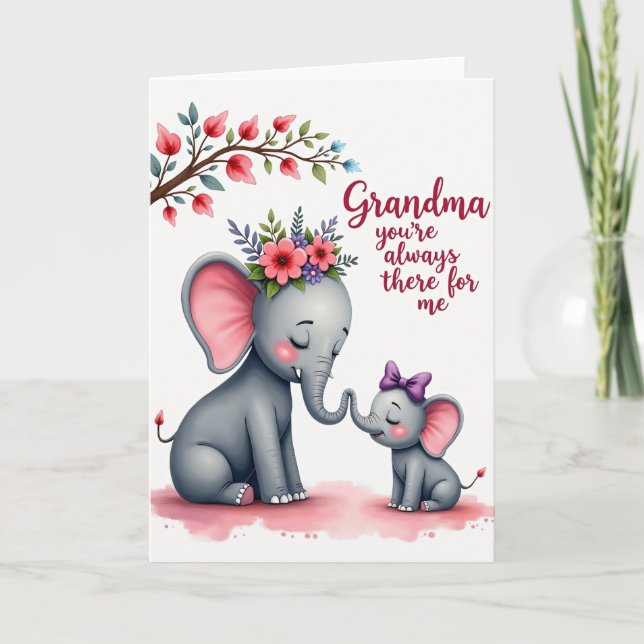 Floral Mothers Affection Card (Front)