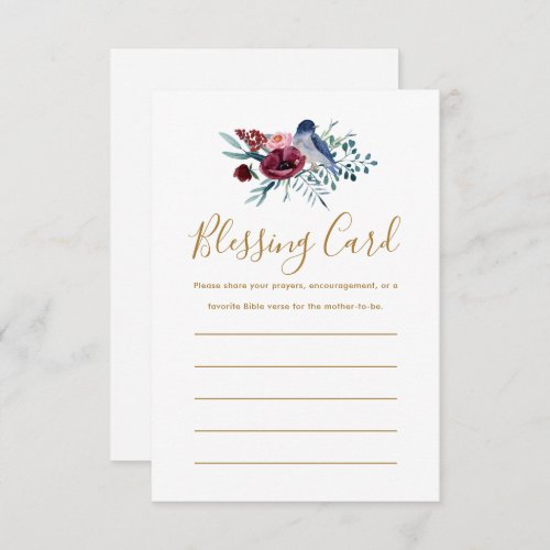 Floral Mothers Blessing Card Prayers Note Cards