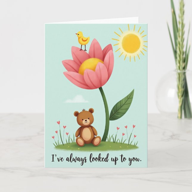 Floral Mothers Day Adoration Card (Front)