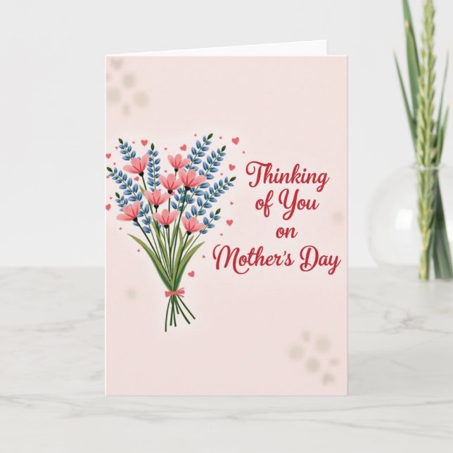 Floral Mothers Day Affection Card (Front)