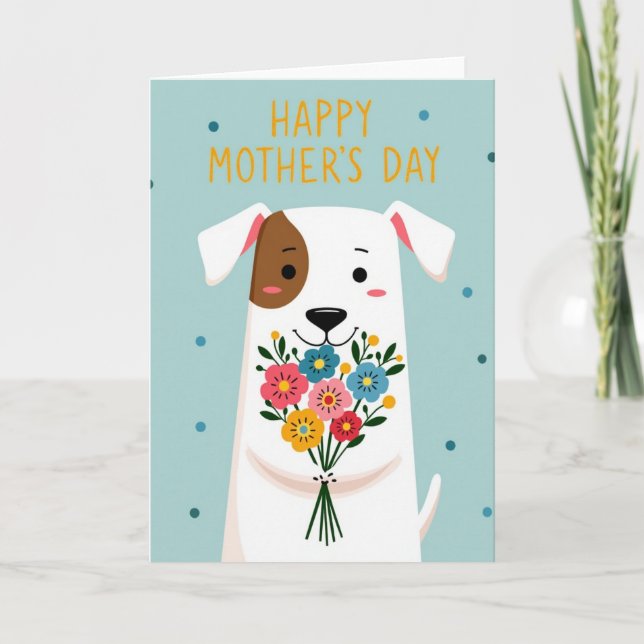 Floral Mothers Day Animal Card (Front)