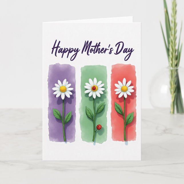 Floral Mothers Day Artful Card (Front)