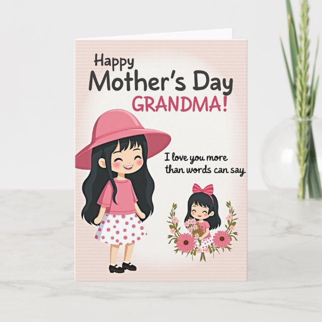 Floral Mothers Day Artwork Card (Front)