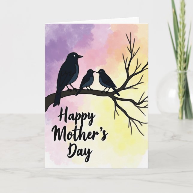 Floral Mothers Day Avian Card (Front)