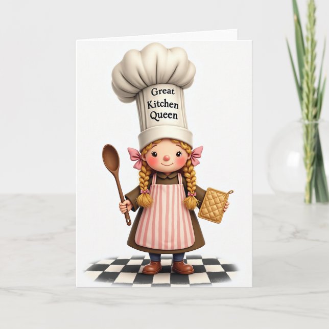 Floral Mothers Day Baker Card (Front)