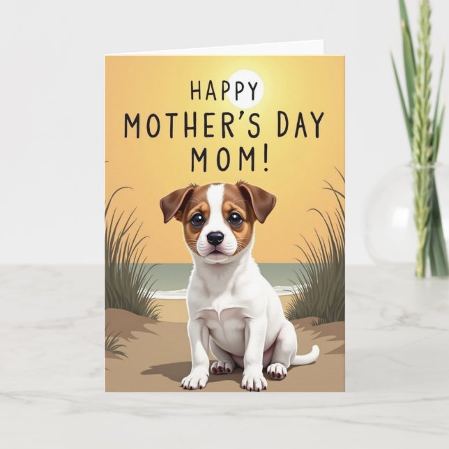 Floral Mothers Day Beach Card (Front)