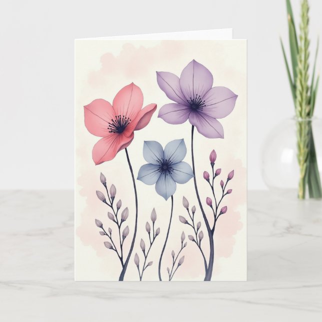 Floral Mothers Day Bloom Card (Front)