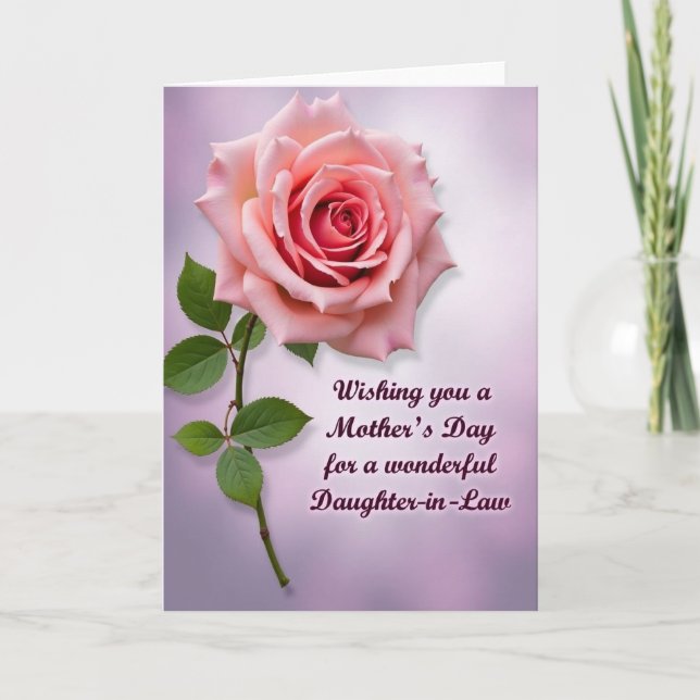 Floral Mothers Day Bloom Design Card (Front)
