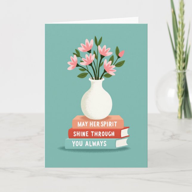 Floral Mothers Day Books Card (Front)