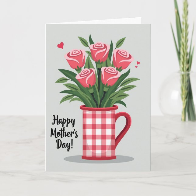 Floral Mothers Day Bouquet Card (Front)