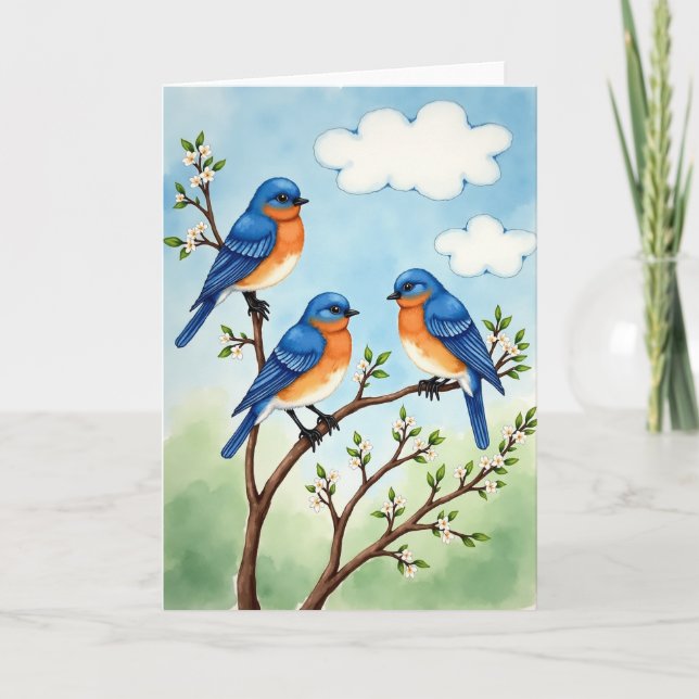 Floral Mothers Day Branch Card (Front)