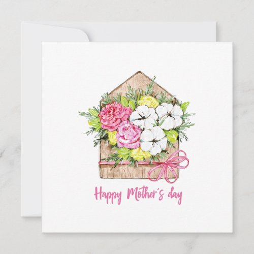 Floral Mothers Day Cards Greetings CardsGift Thank You Card