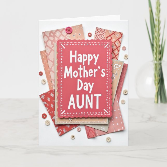 Floral Mothers Day Craft Card (Front)