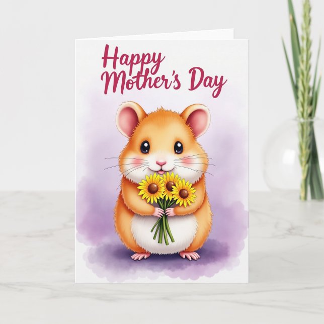 Floral Mothers Day Creature Card (Front)