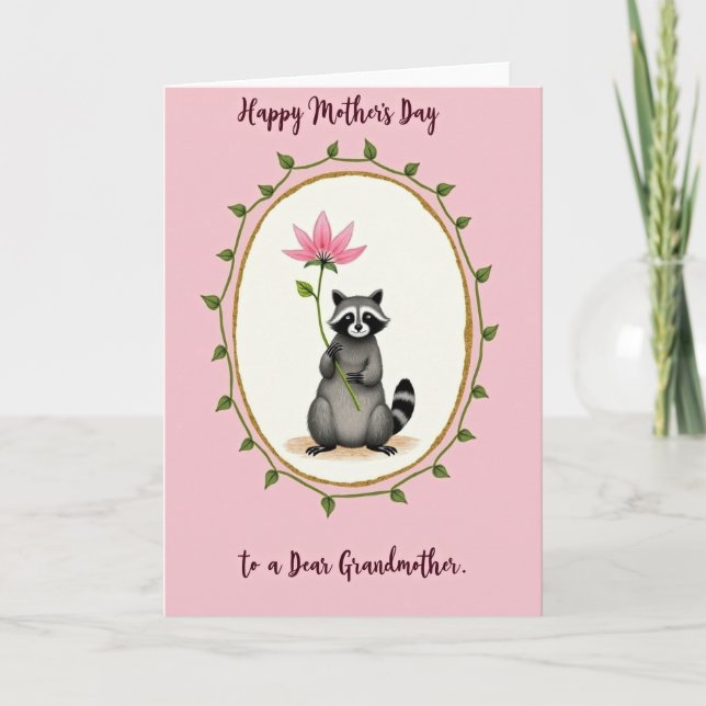 Floral Mothers Day Creature Love Card (Front)