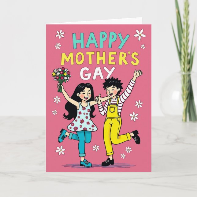 Floral Mothers Day Dance Card (Front)