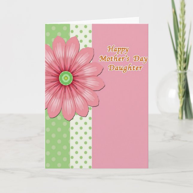 Floral Mothers Day Daughter Card (Front)