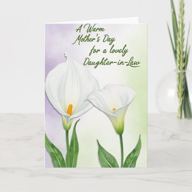 Floral Mothers Day Daughterinlaw Card (Front)